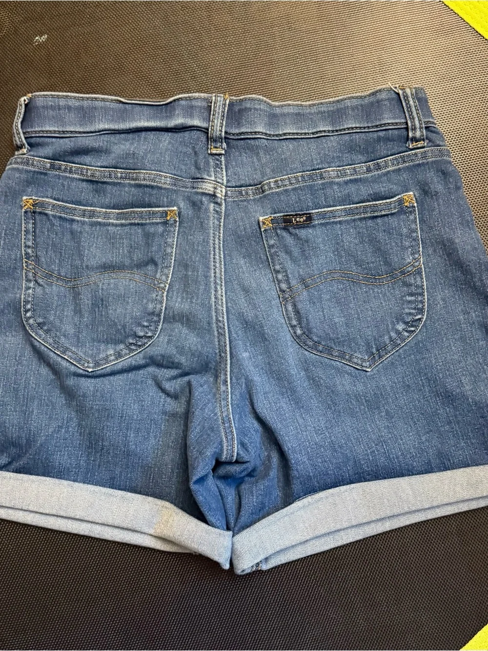 Lee womens Petite Ultra Lux Mid-rise Straight Jean Denim Shorts, Majestic Sky